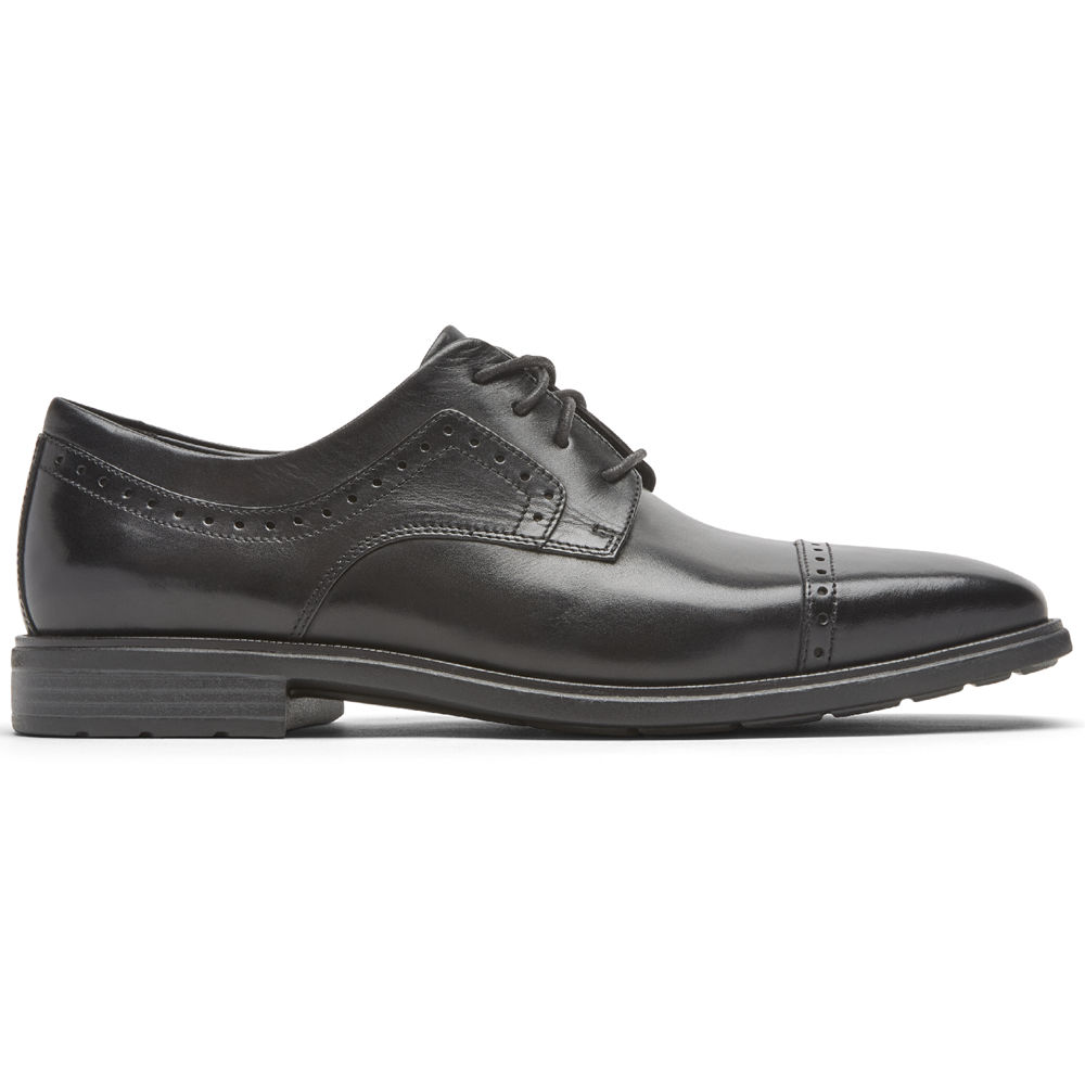 Rockport Mens Dres Sports Business 2 Cap Toe - Dress Shoes Black - PKT327415